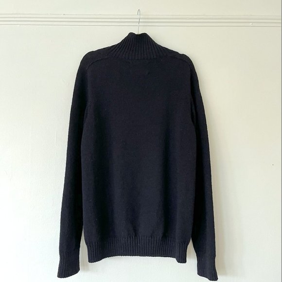 Margaret Howell Navy Wool Turtleneck - Picture 4 of 6